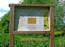 PHOTO  NORTHWICK MANOR HERITAGE TRAIL INFORMATION BOARD BY ALDERS FIELD NORTHWIC