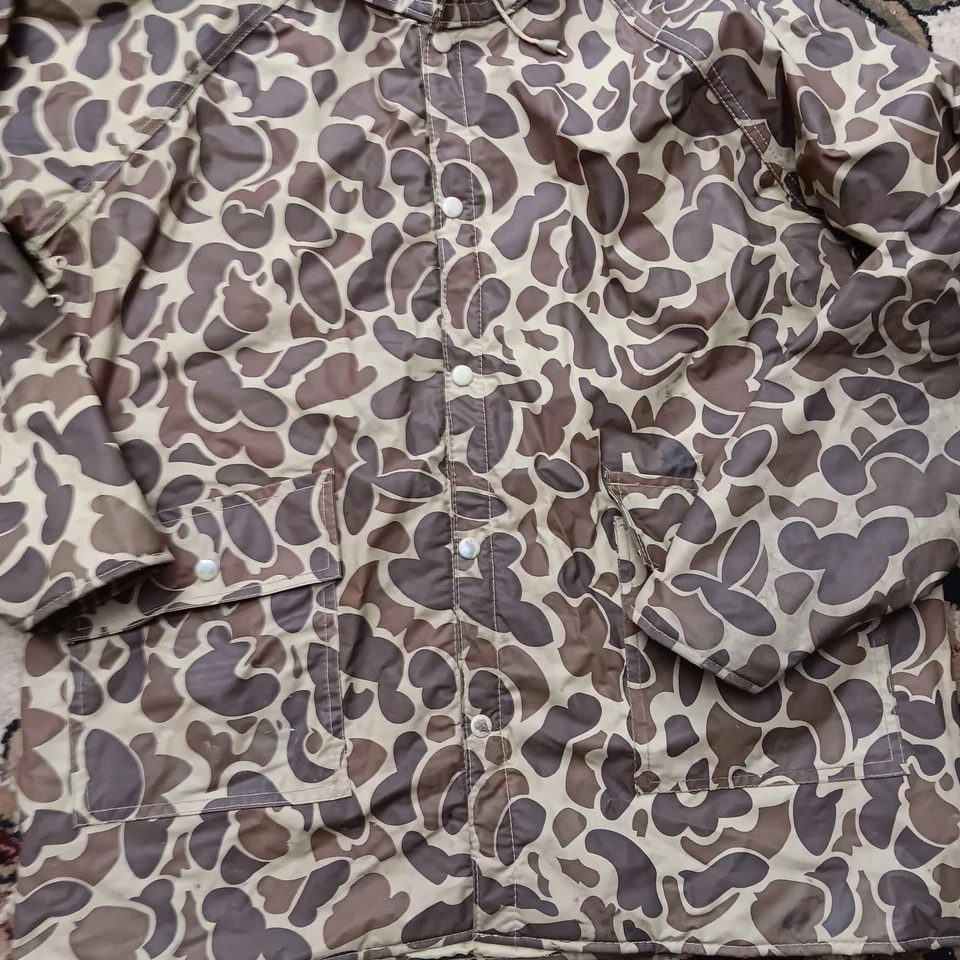 De Colección Para Hombres S Ozark Trail Chaqueta de Lluvia con Capucha Acolchada Pato Caza Camuflaje Patrón PVC  Foto 2 de 4