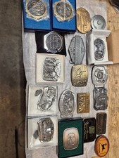 John Deere belt buckle lot dealer exclusive, vintage