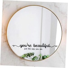 You Are Beautiful Mirror Decal, Car You Are Beautiful Just the Way You Are
