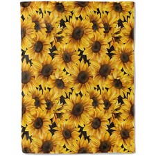 Sunflower Blanket Plush Flannel Throw Blanket - Ultra Soft Warm Comfy Lig...