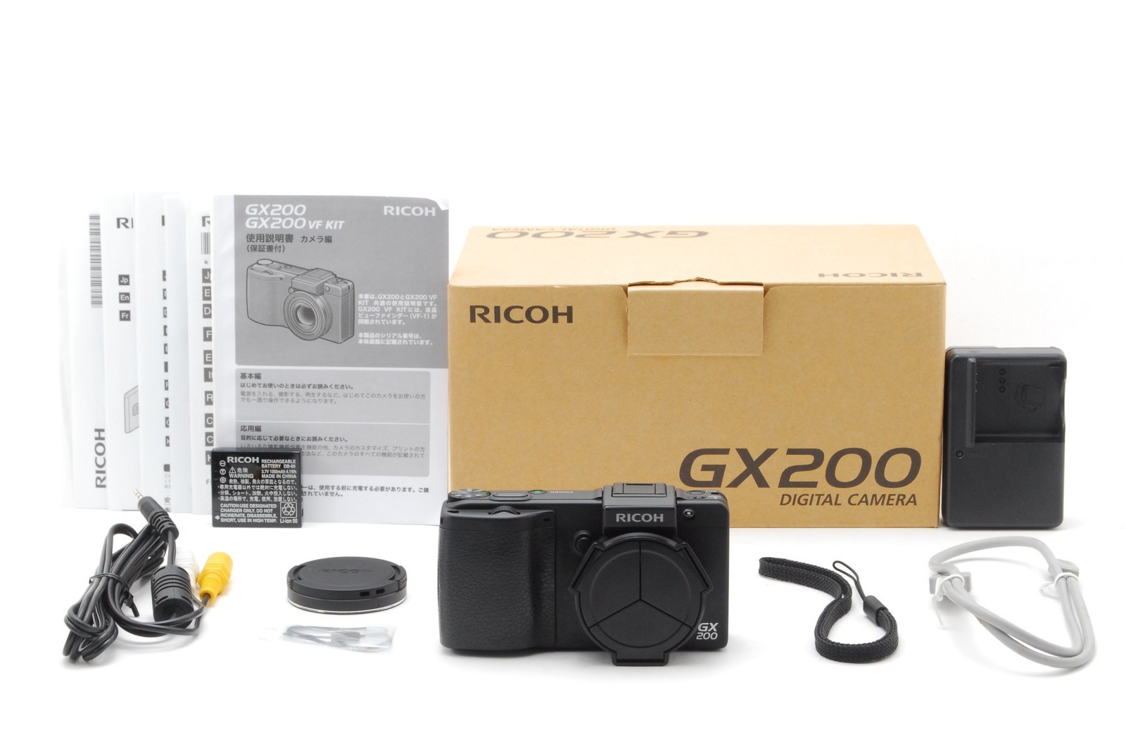 [Almost Unused] RICOH GX200 Compact Digital Camera 12.1MP Black From JAPAN