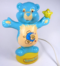 Vintage 1991 Care Bear Nightlight 8" Blue Bedtime Bear Works