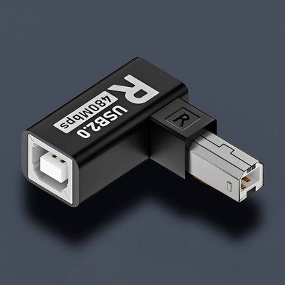 480Mbps USB 2.0 Type B Print Adapter Male To Female Adapter for Printer Scanner