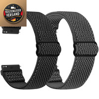 Elastisches Uhrenarmband 22Mm Verstellbar Schnellverschluss Nylon Sport