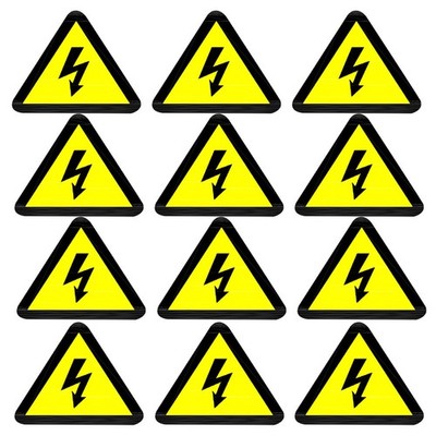15 Pcs Warnaufkleber Für Stromschläge Sicherheitsaufkleber Warnzeichen