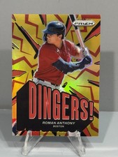 2025 Panini Prizm - Dingers! Roman Anthony, Roman Anthony #5 Red Prizm /199 (RC)