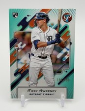 2025 Topps Pristine Trey Sweeney RC Aqua Refractor /199 #24 Tigers Rookie