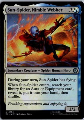 Sun-Spider, Nimble Webber U Marvel's Spider-Man 154 NM Foil Magic