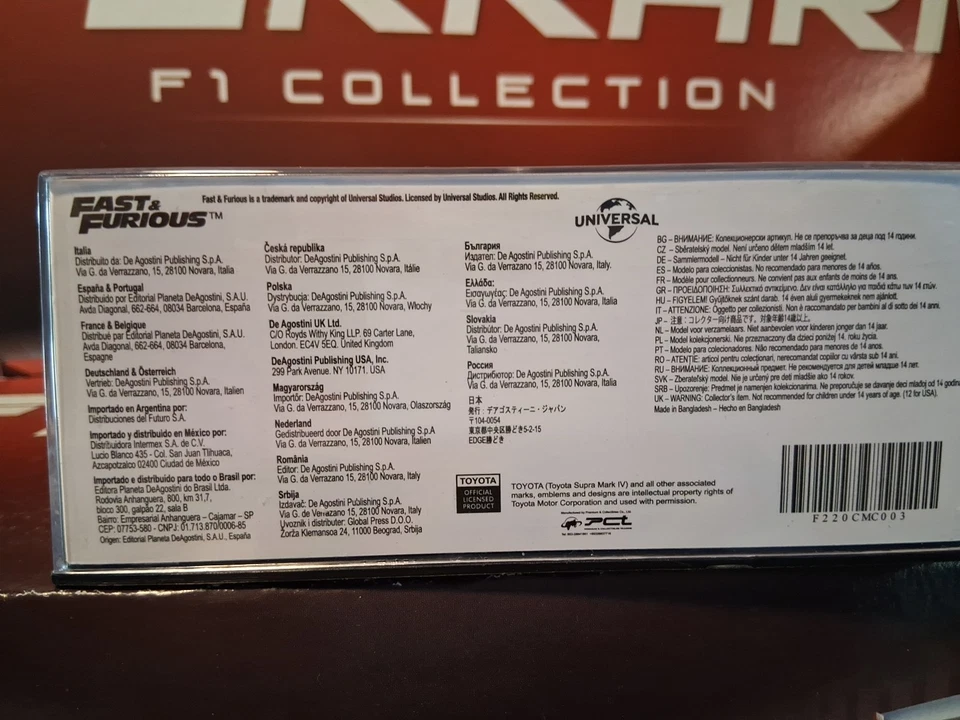 Fast & Furious sc 1/43 - Toyota Supra Mark IV - Immagine 3 di 4