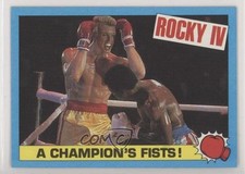 1985 Topps Rocky IV Ivan Drago Apollo Creed A Champion's Fists! #20 0a4f
