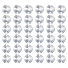 PATIKIL K9 Crystal Octagon Beads 2 Holes Pendants, 40 Pack 22mm Chandelier Pr...