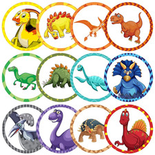 120 Pcs Potty Training Targets for Boys, Flushable Dinosaur Dinosaur Aiming Ta