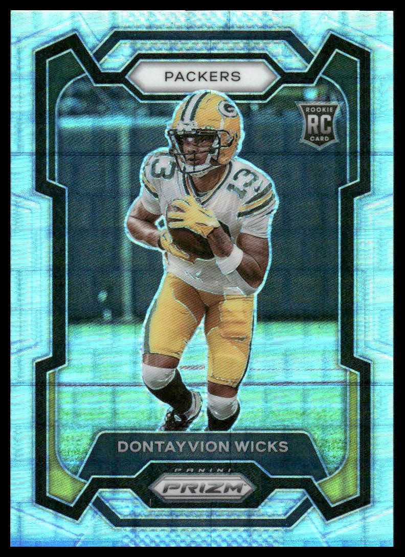 2023 Panini Prizm #333 Dontayvion Wicks /400 Rookie Pandora Green Bay Packers