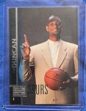 Upper Deck 1997-98 #114 Tim Duncan Rookie San Antonio Spurs NBA Card. rookie card picture