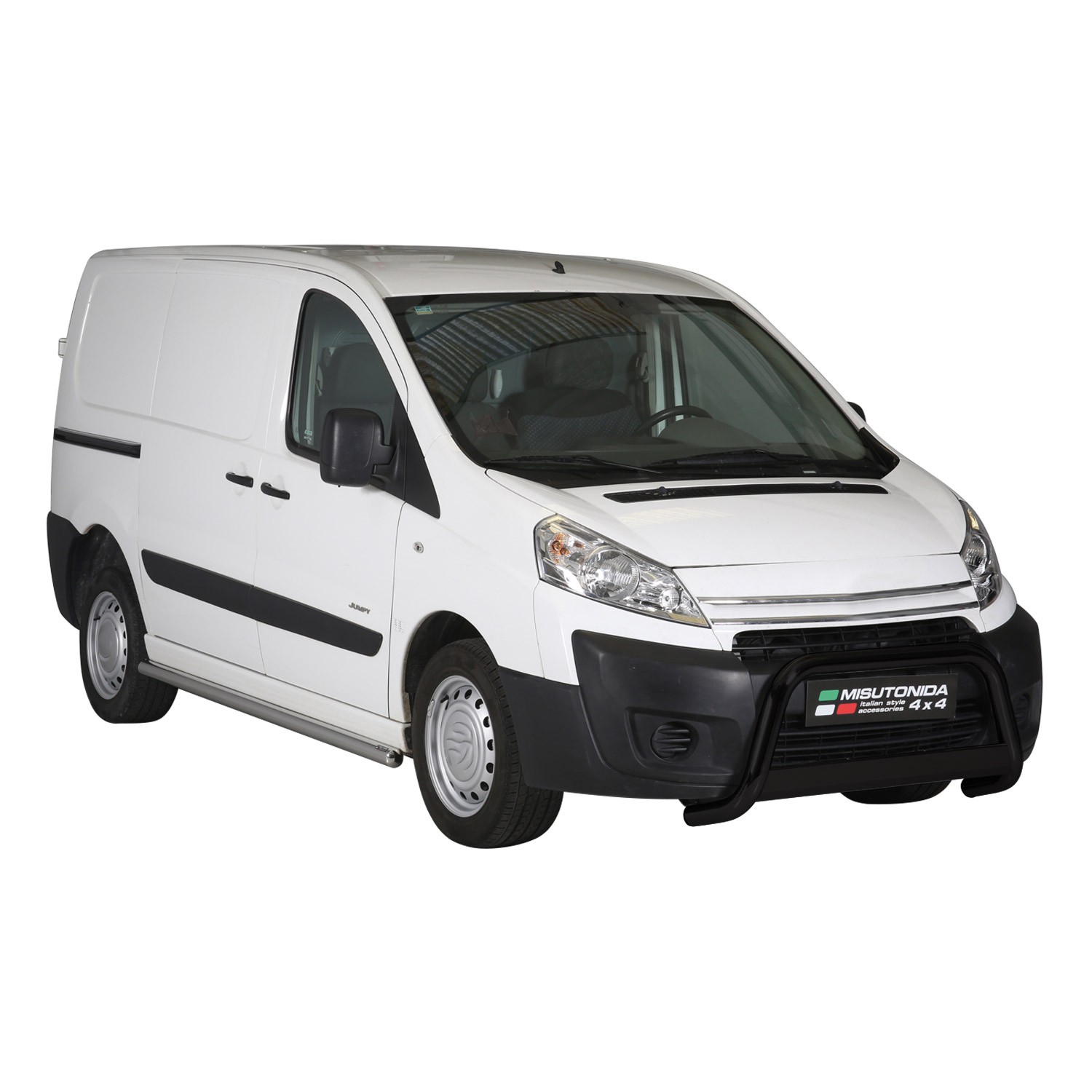 Pare-buffle Citroen Jumper 2006-2013 en acier noir premium 63 mm