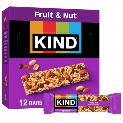 KIND KIND Bars, Fruit & Nut, Fruit & Nut, 12 Count Pack of 12