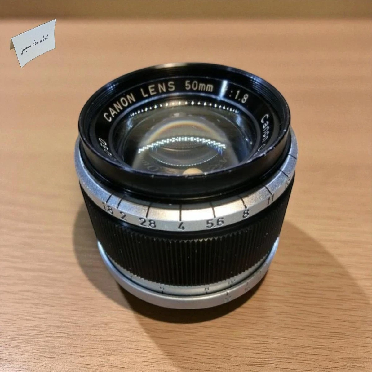CANON 50mm f/1.8 Lens LTM L39 Leica Screw Mount Thread Vintage