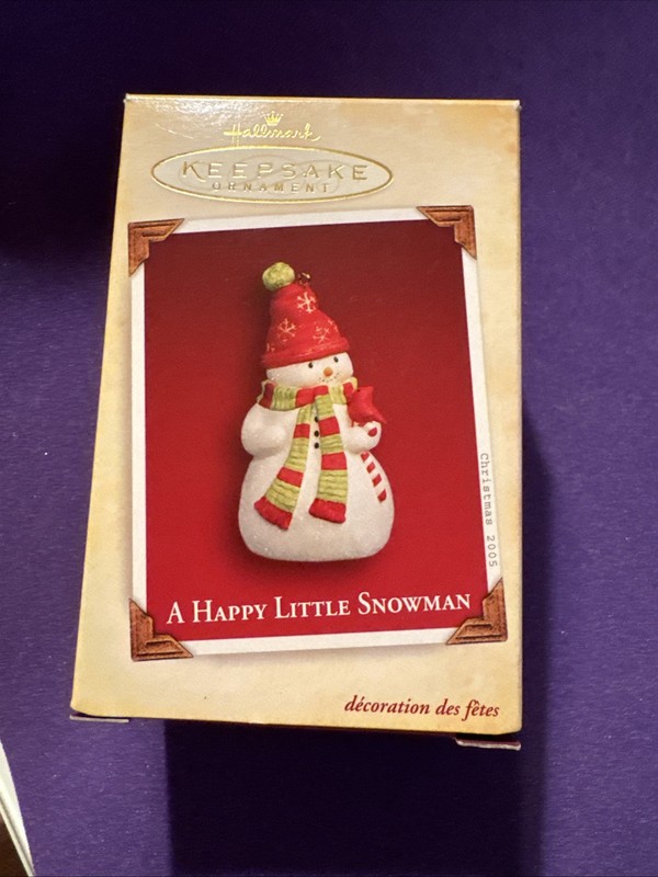 Hallmark Keepsake Ornament 2005 A Happy Little Snowman w/ Box