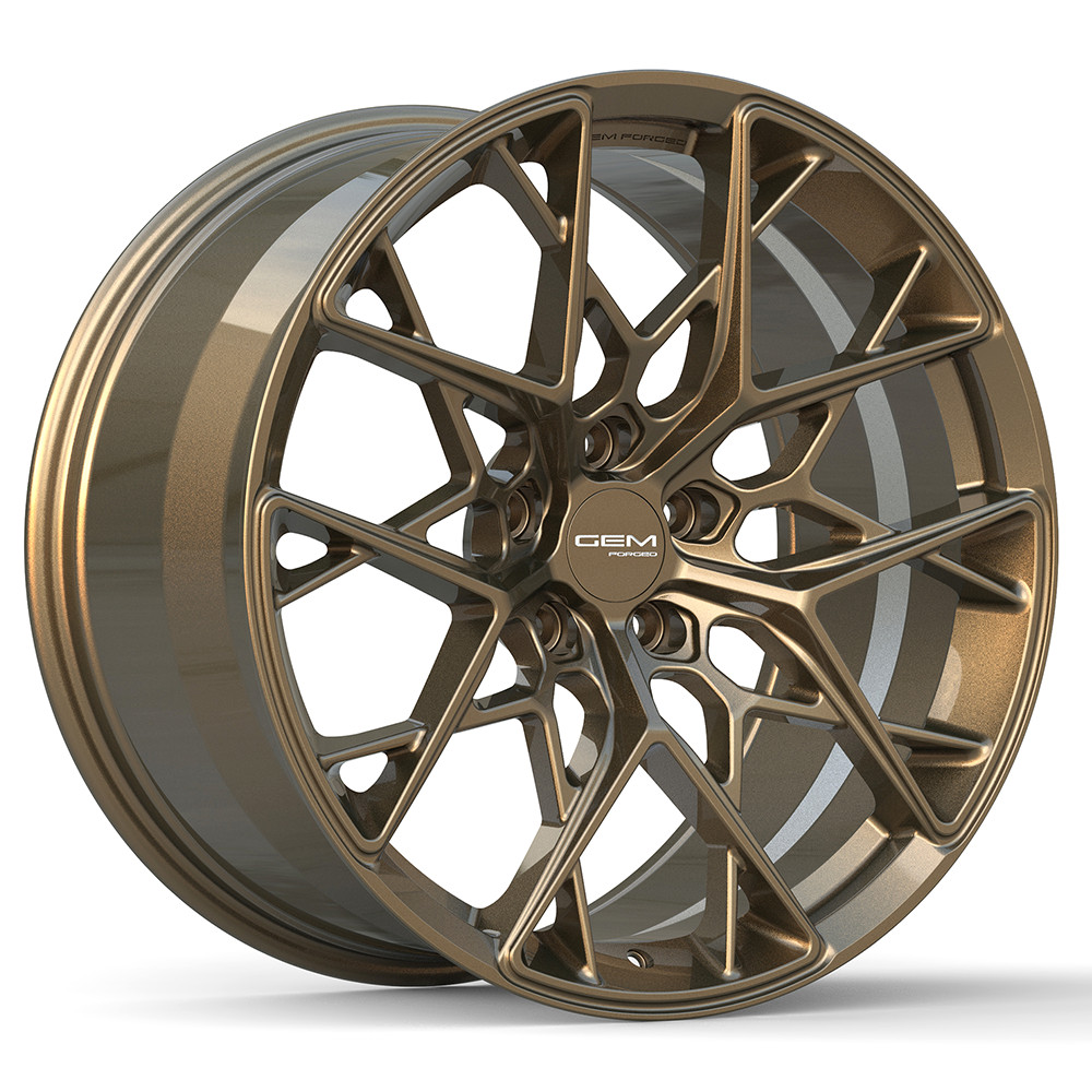 20" / 21" GEM Forged GL-01 Gloss Bronze Wheels for Lamborghini Huracán