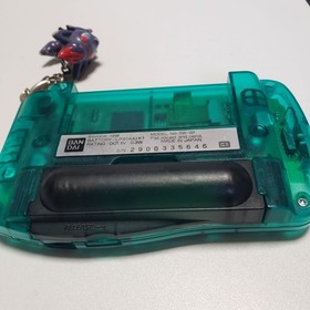 Bandai WonderSwan Skeleton Clear Green Frozen Mint Console with Keychain Tested