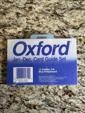 Oxford Jan.-Dec. Card Guide Set P4612