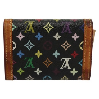 LOUIS VUITTON Monogram Multicolor Porte Monnaie Plat Purse M92656