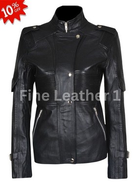 Amanda Tapping Sanctuary Helen Magnus Sheepskin Real Leather Jacket - BIG SALE