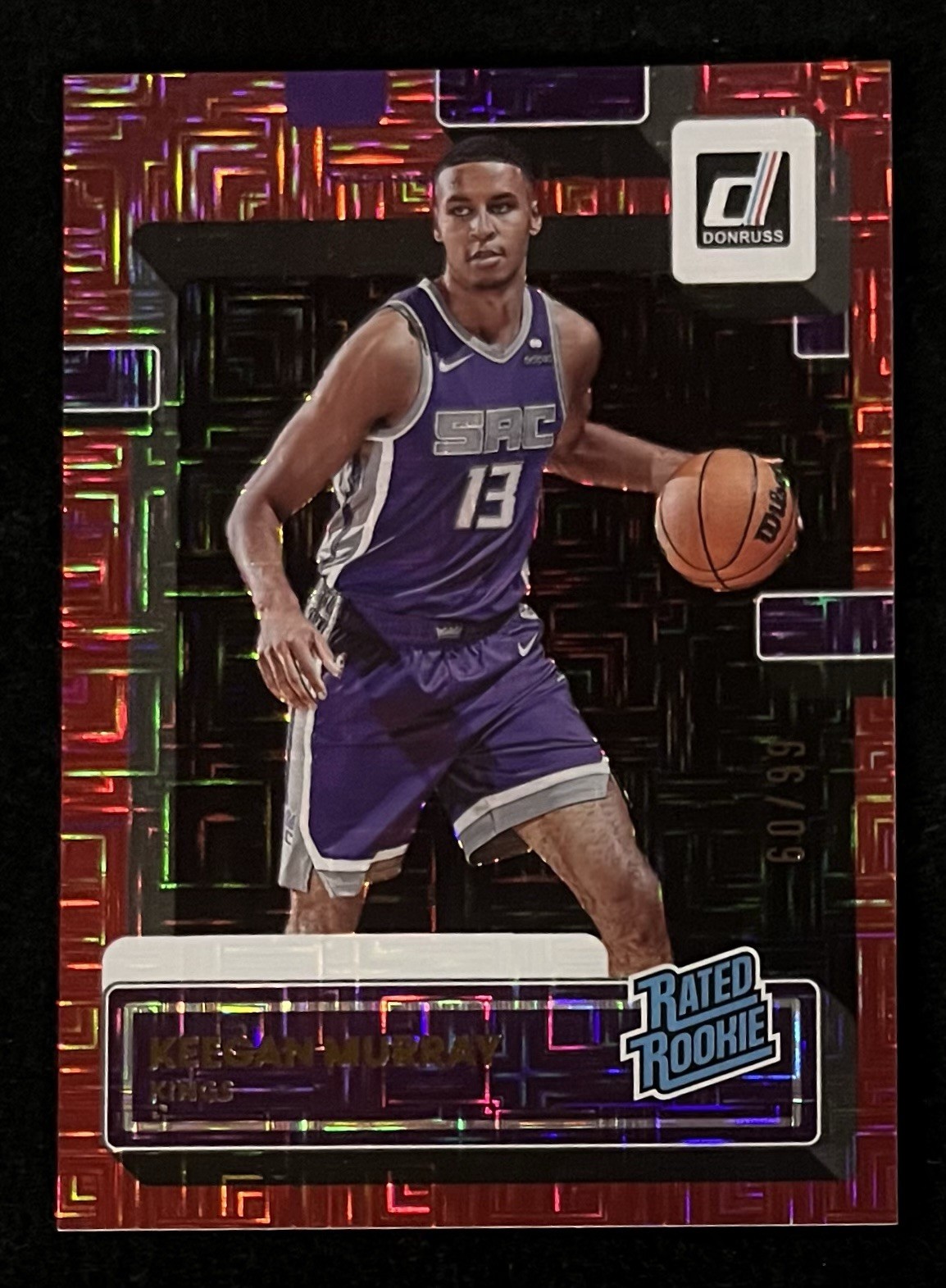 Keegan Murray 2022-23 Panini Donruss Rated Rookie CHOICE RED /99 #204 KINGS