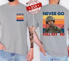 2025 Tropic Thunder Meme T-Shirt Never Go Full Retro Tee Multicolor Hoodie