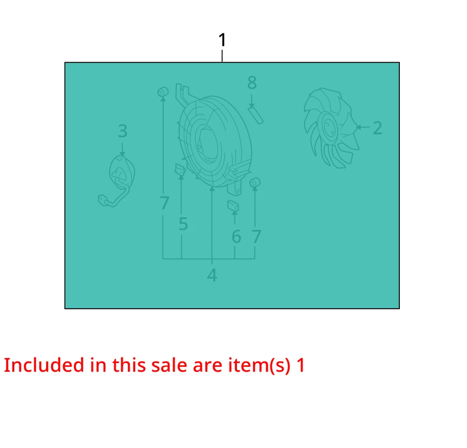 Conjunto de ventilador de motor de ventilador de radiador AC delantero y trasero compatible con 03-09 LEXUS GX470 601718 Foto 3 de 4