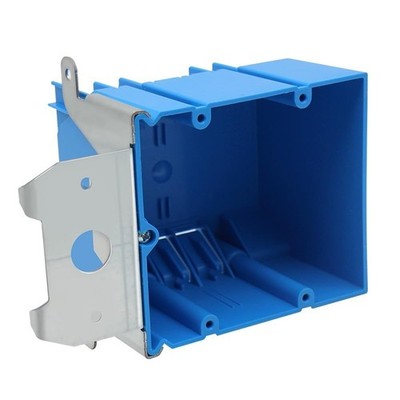 2 Gang Electrical Box Adjustable,Blue Electrical Boxes Plastic,34 Cubic Inch ...