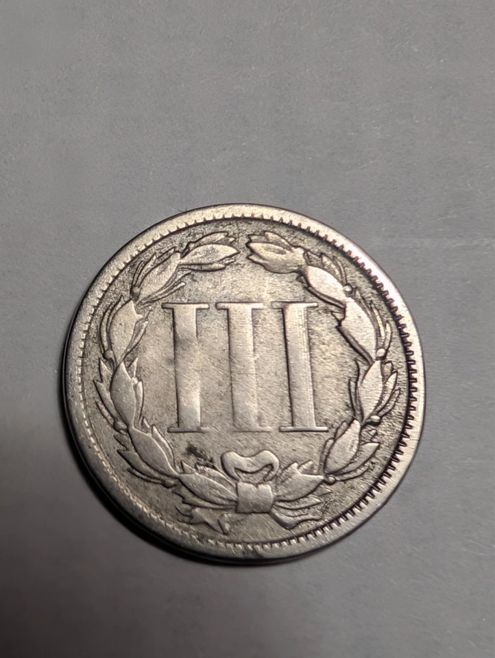 1865 3 CENT NICKEL , GREAT EXAMPLE WITH SHARP DETAILS - Image 2 of 4