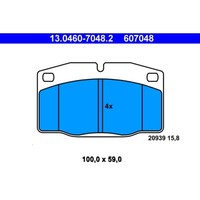 Bremsbelagsatz Scheibenbremse ATE 13.0460-7048.2 FüR Opel Corsa A TR Kadett D