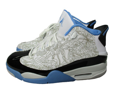 Nike Air Jordan Dub Zero White University Blue White Shoes Basketball Mens Sz 9
