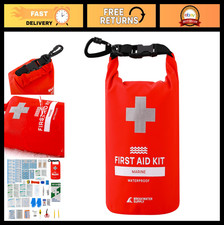 Waterproof Marine First Aid Kit 100 Piece - Boat Safety Tool, Emergency Supplies
