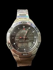 Casio Wave Ceptor Analog Digital Mens Watch S...