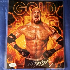 WWE/WCW Goldberg Autographed Photo 8x10 JSA Sticker Hologram WA796042 certified