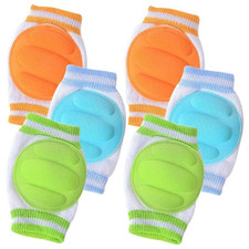 3 Pairs Baby Knee Pads for Crawling - Adjustable Breathable Waterproof Safety Pr