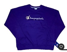 NWT Women s Champion Crew Neck Sweatshirt Pull Over Purple Size Medium