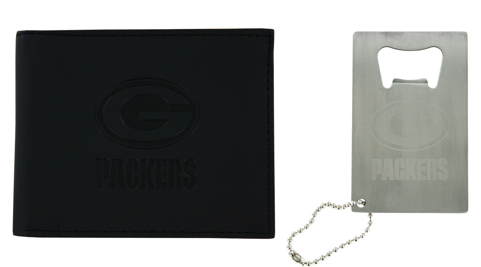 Подарочный набор Green Bay Packers Wallet кошелек двойного сложения с брелоком для ключей 3790₽