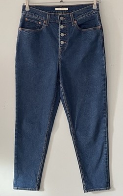 Neu Levis Mom Jean High Rise Tapered Leg Medium Wash Stretch Gr.28 NP99,95 