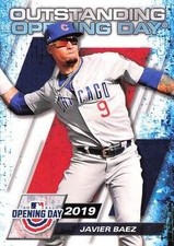 Javier Baez 2021 Topps Opening Day #OOD-3 Outstanding Opening Day Chicago Cubs
