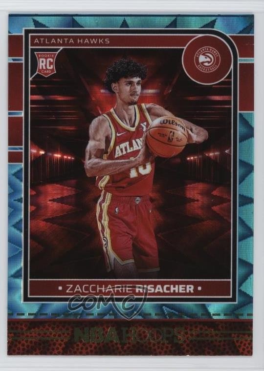 2024-25 Panini NBA Hoops Rookies Teal Explosion Zaccharie Risacher #231 1p2o