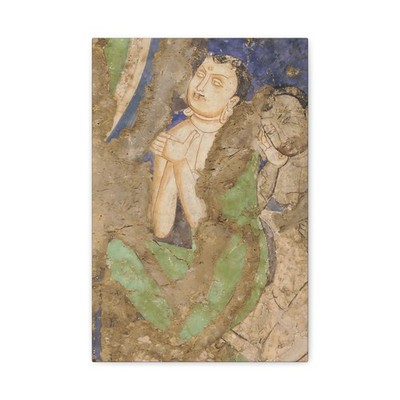 Unidentified - Two Monks, from Cave 224 - 4th-6th century - Canvas Wall Art