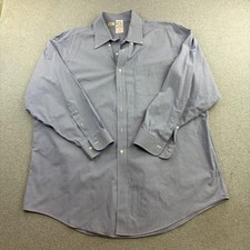 Brooks Brothers 346 Shirt Mens 17.5 34/35 Blue Gingham Regular Fit Non Iron
