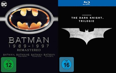 Batman 1-4 1989-1997 + Dark Knight 1-3 Trilogy im Set - 7 Filme # BLU-RAY-NEU