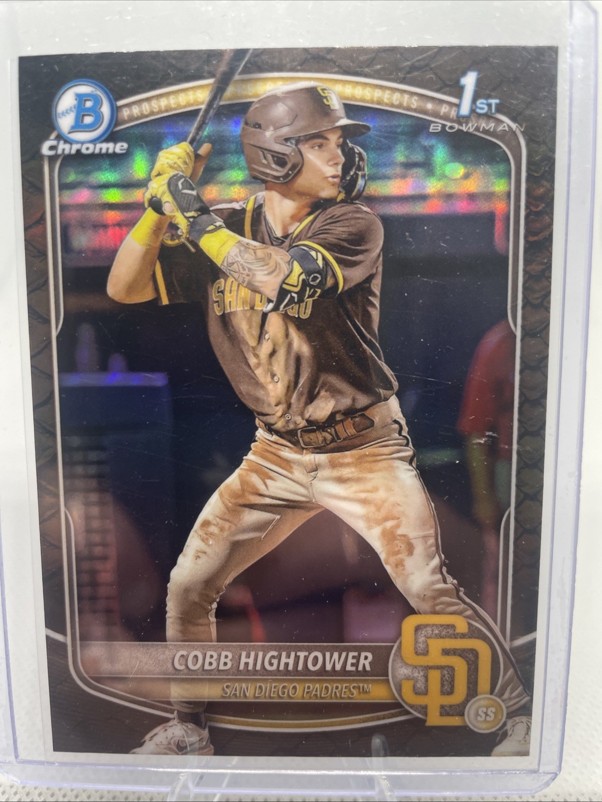2025 Bowman - Chrome Prospects Cobb Hightower #BCP-104 Reptilian Refractor (RC)
