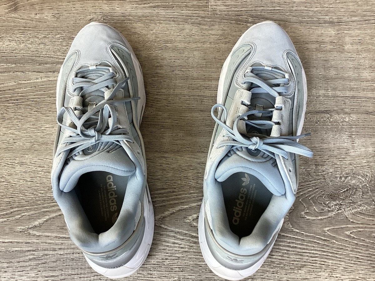 ADIDAS OZNOVA Mens Size 13 Sneakers Gray Blue Nubuck Shoes Lace Up