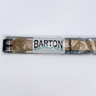 Barton Watch Bands Jetson 22mm Khaki Black
